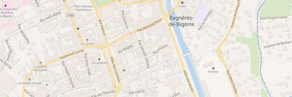 Plan du 50 Rue Georges Lassalle à Bagnères-de-Bigorre