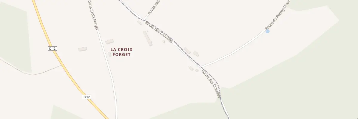 Plan du 1 Rte de la Croix Forget à Crouttes