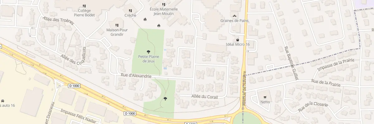 Plan du 14 All des Genévriers à Angoulême