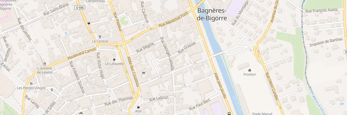 Plan du 44B Rue Georges Lassalle à Bagnères-de-Bigorre