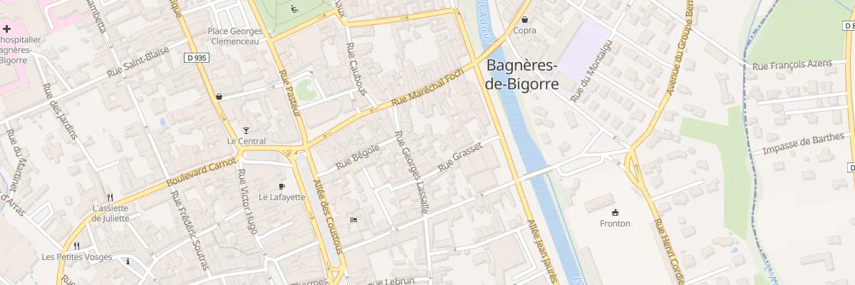 Plan du 54 Rue Georges Lassalle à Bagnères-de-Bigorre