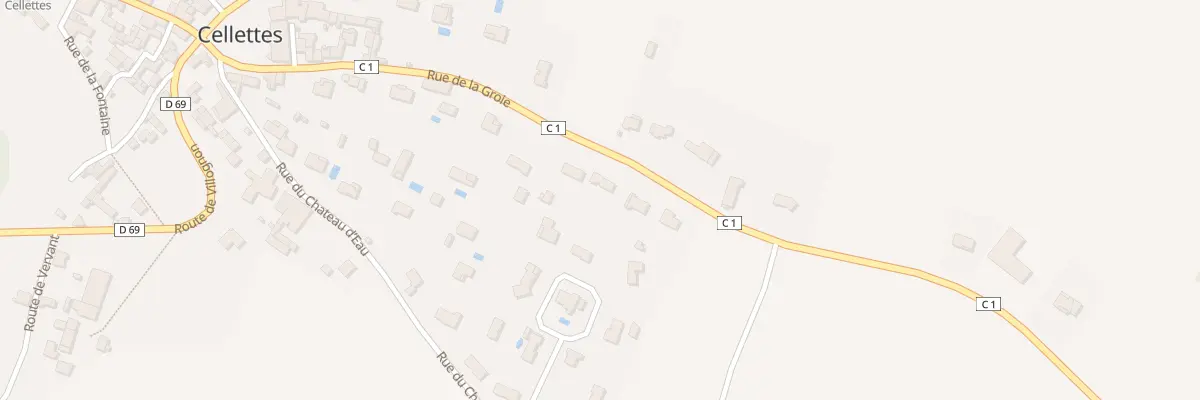 Plan du 30 Rue de la Groie à Cellettes