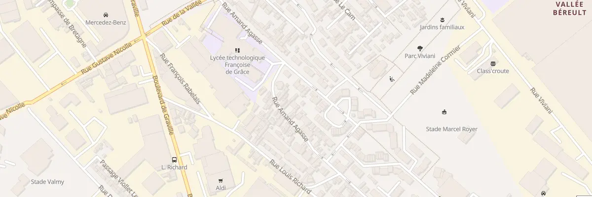 Plan du 56 Rue Amand Agasse au Havre