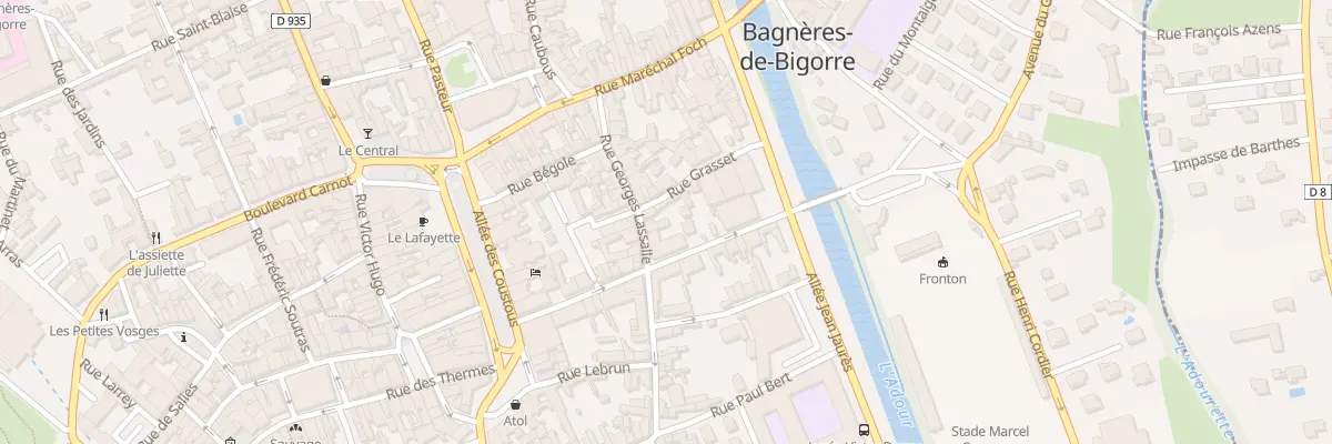 Plan du 44 Rue Georges Lassalle à Bagnères-de-Bigorre