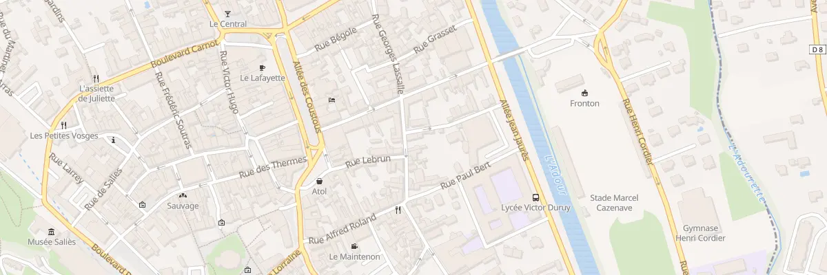 Plan du 38 Rue Georges Lassalle à Bagnères-de-Bigorre