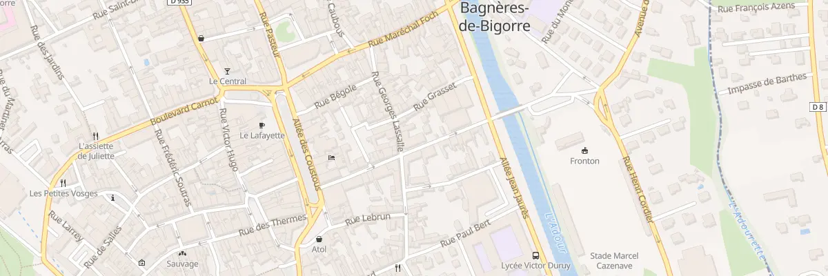 Plan du 42 Rue Georges Lassalle à Bagnères-de-Bigorre