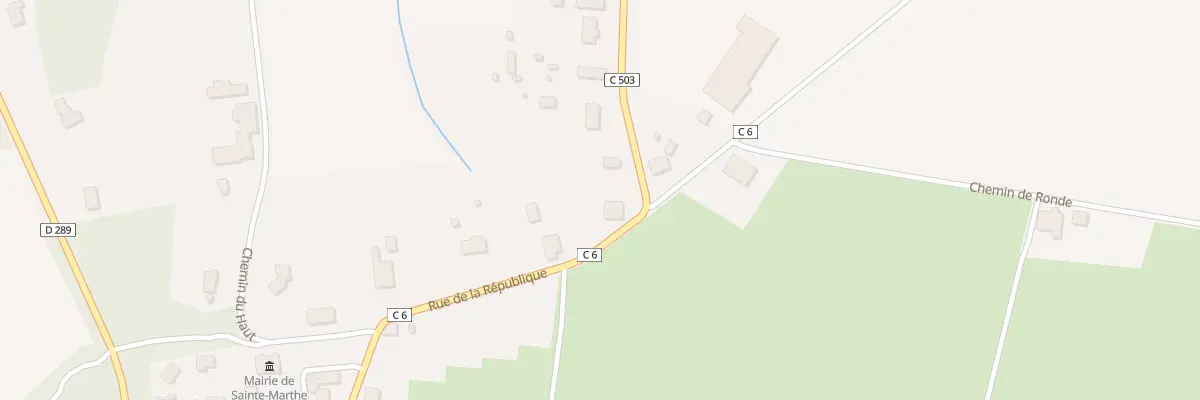 Plan du 3 Rte de Fourques à Sainte-Marthe