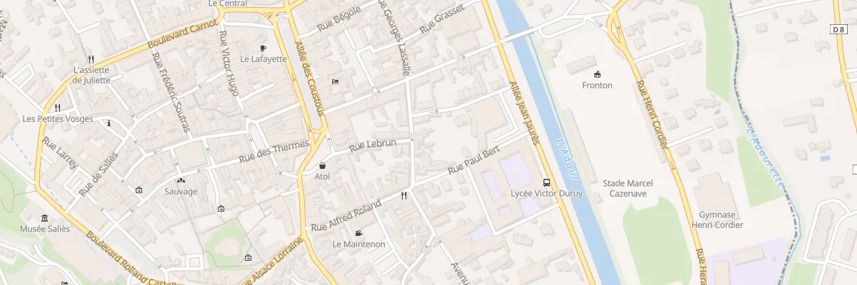 Plan du 36 Rue Georges Lassalle à Bagnères-de-Bigorre