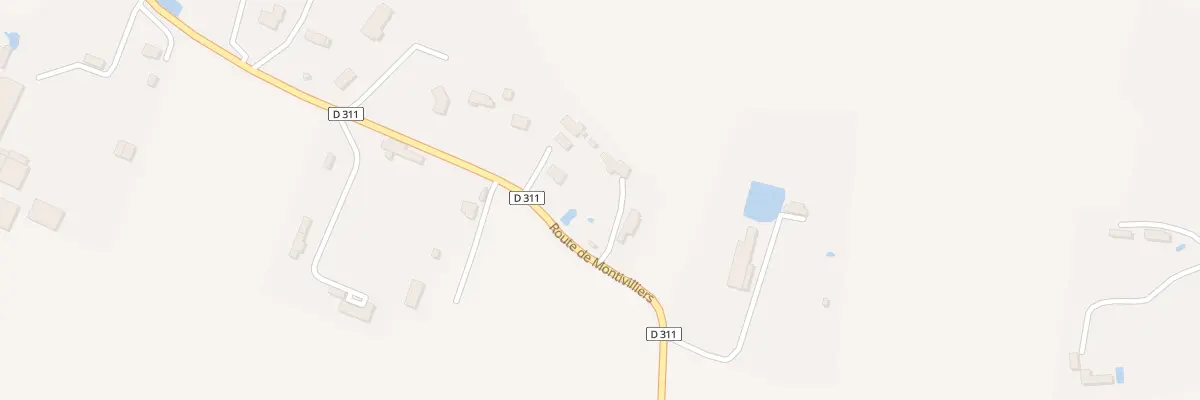 Plan du 45 Rte de Montivilliers à Cauville-sur-Mer