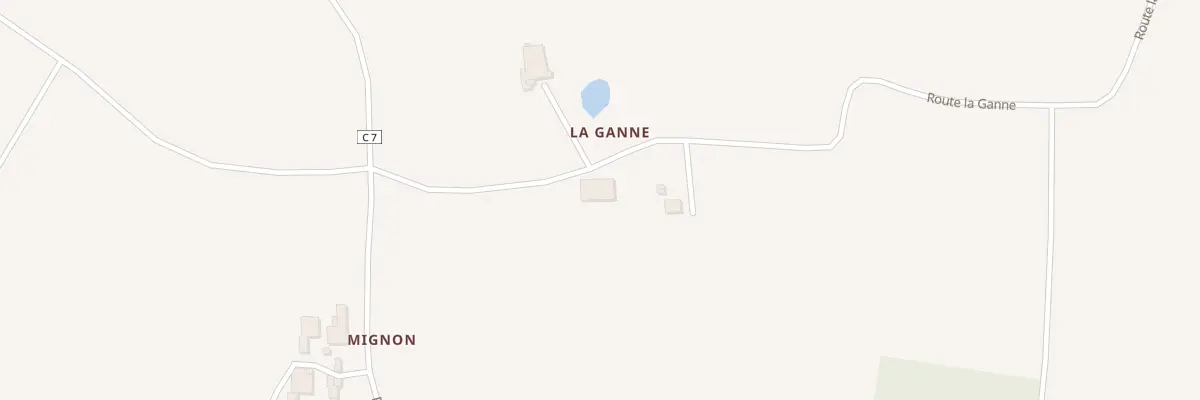 Plan du 182 Rte La Ganne à Baleyssagues
