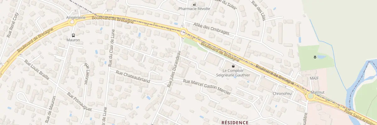 Plan du 153T Rue Jules Durandeau à Angoulême