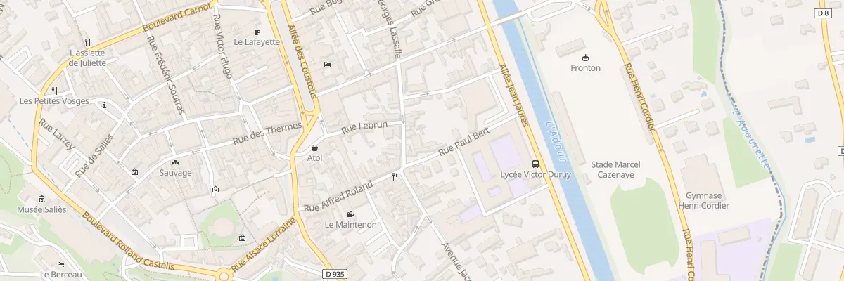 Plan du 30 Rue Georges Lassalle à Bagnères-de-Bigorre