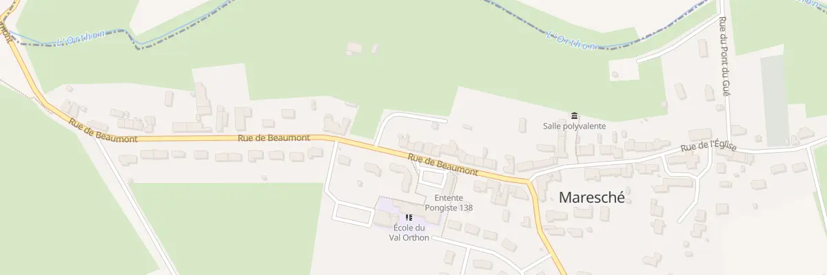 Plan du 21 Rue de Beaumont à Maresché