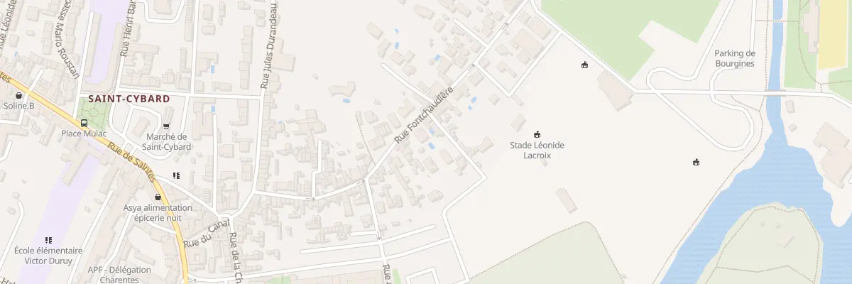 Plan du 58 Rue Fontchaudiere à Angoulême