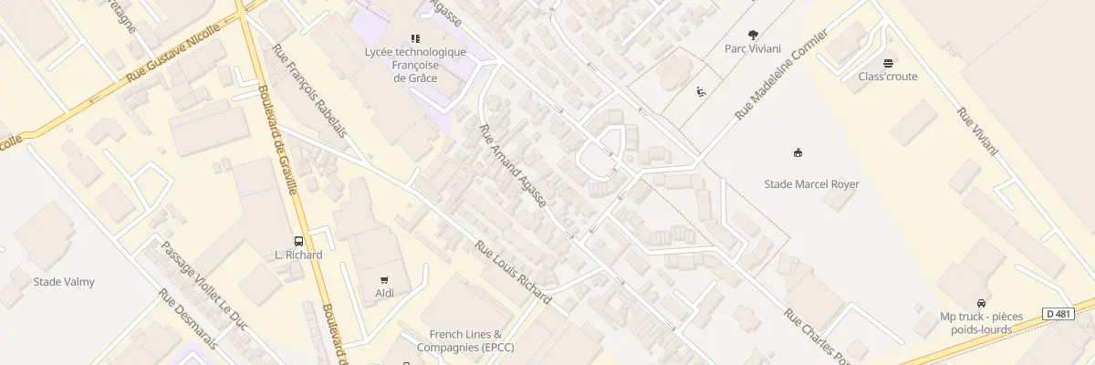 Plan du 46 Rue Amand Agasse au Havre