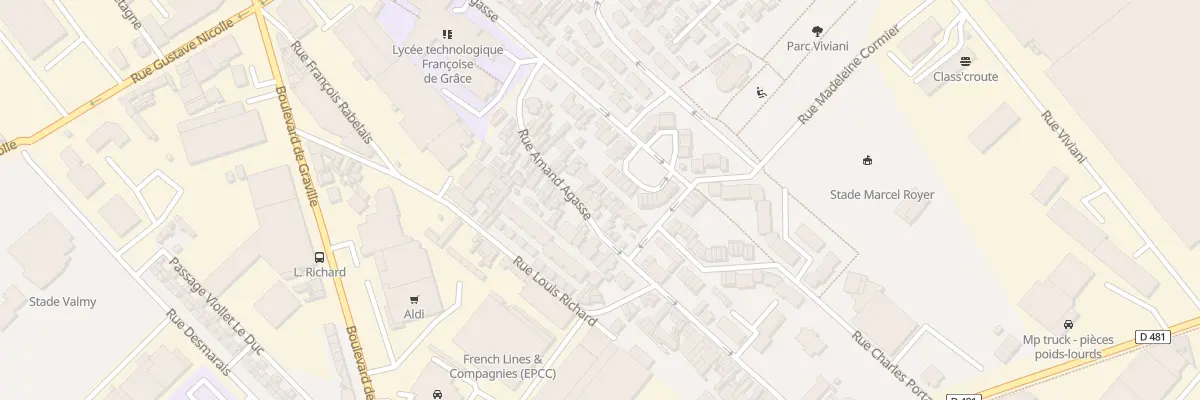Plan du 44 Rue Amand Agasse au Havre