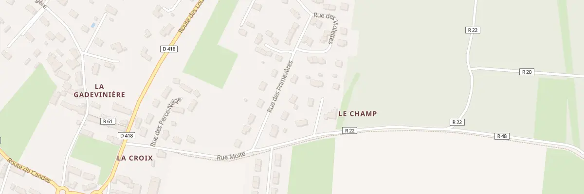Plan du 8 Rue des Primevères à Savigny-en-Véron