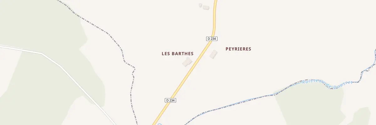 Plan du 1 Les Barthes à Landerrouat