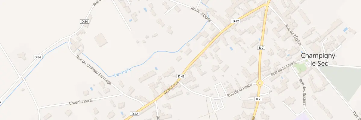 Plan du 17 Gr Grand Rue à Champigny en Rochereau