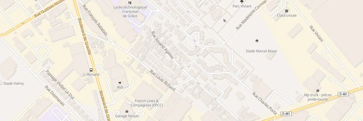 Plan du 38 Rue Amand Agasse au Havre
