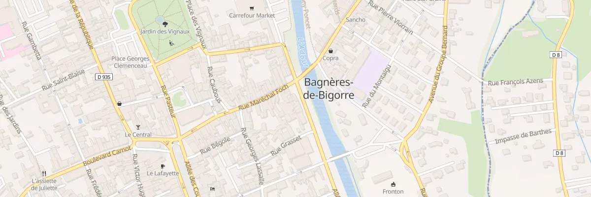 Plan du 19 All Jean Jaurès à Bagnères-de-Bigorre