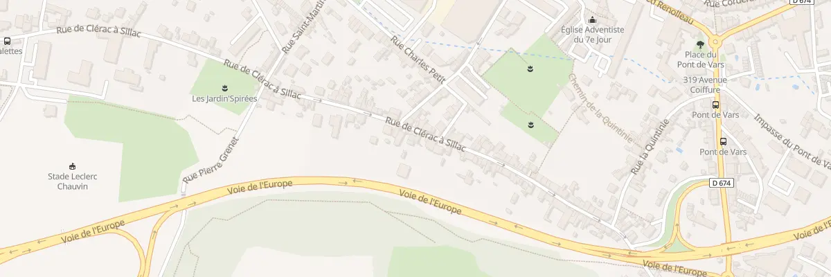 Plan du 171B Rue de Clérac à Sillac à Angoulême