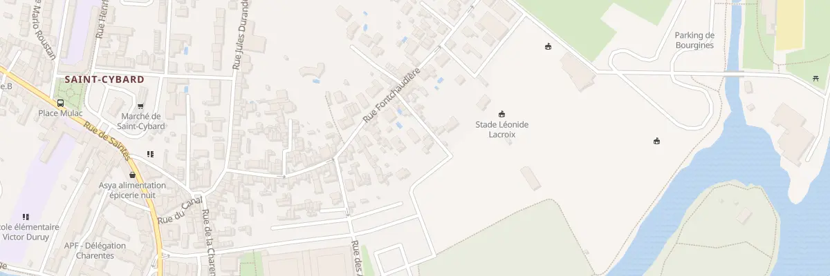 Plan du 68 Rue Fontchaudiere à Angoulême