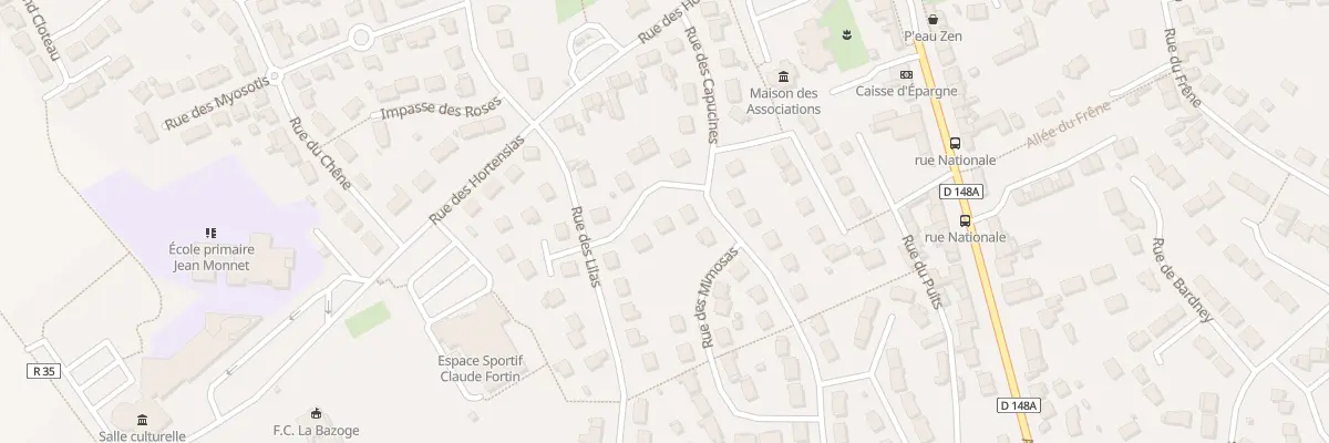 Plan du 1 Rue des Camélias à La Bazoge
