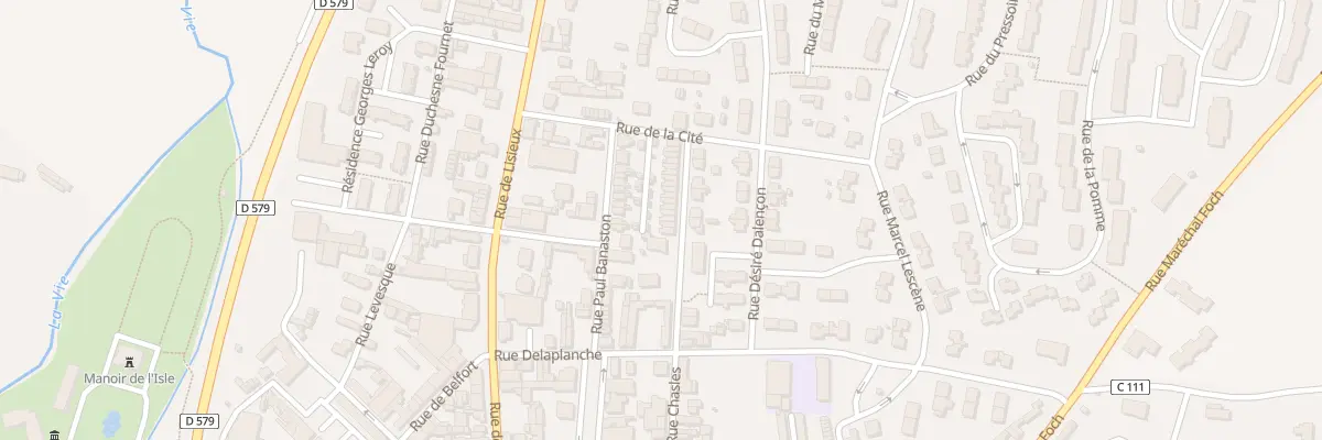 Plan du 25 Rue Chasles à Livarot-Pays-d’Auge