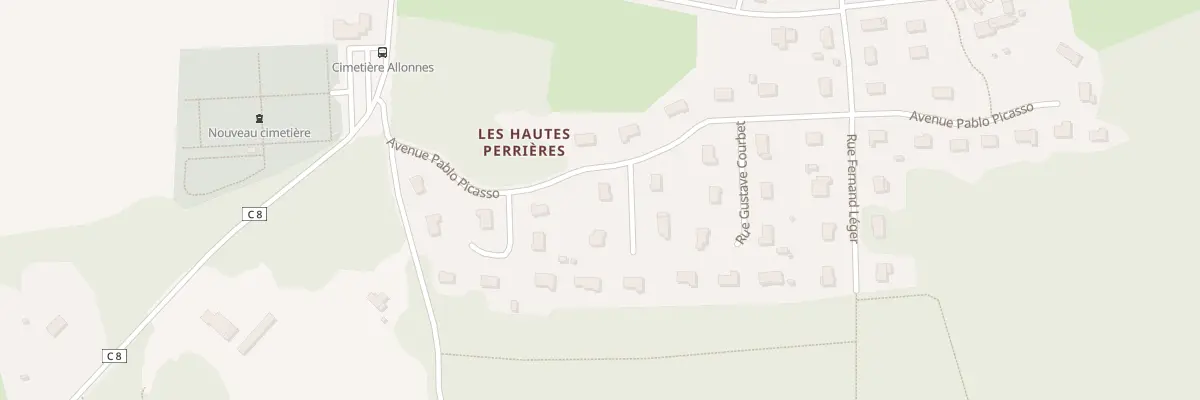 Plan du 8 Av Pablo Picasso à Allonnes