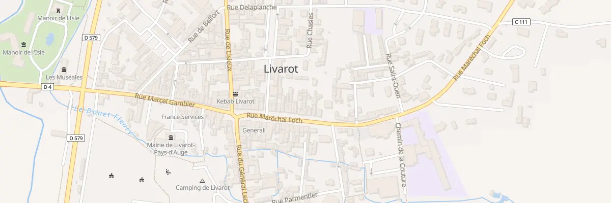 Plan du 38 Rue Mal Foch à Livarot-Pays-d’Auge