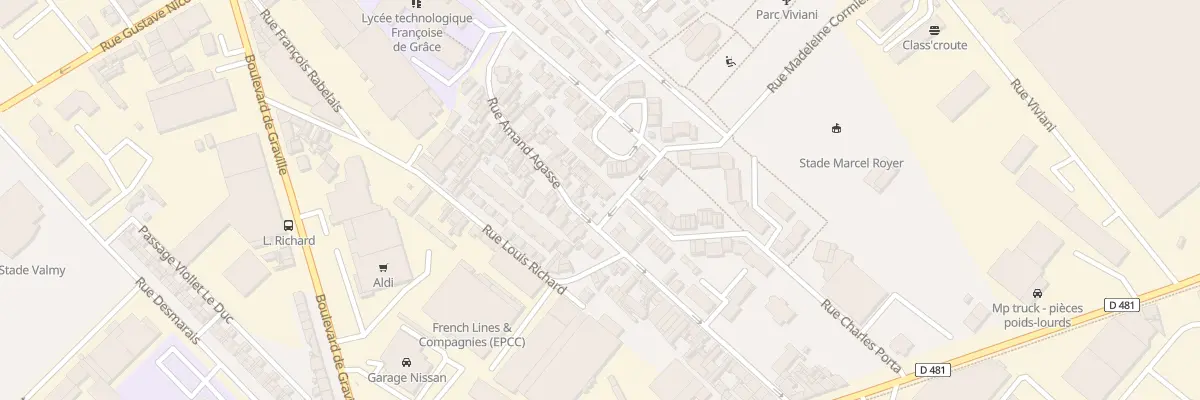 Plan du 36 Rue Amand Agasse au Havre