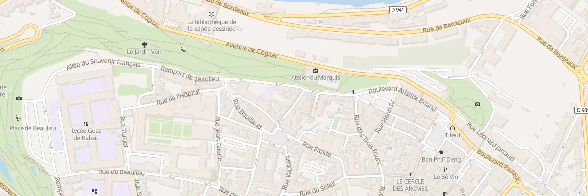 Plan du 5 Rue des Cordonniers à Angoulême