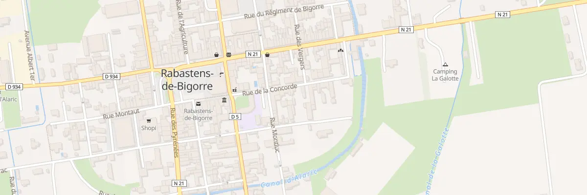 Plan du 12 Rue de la Concorde à Rabastens-de-Bigorre