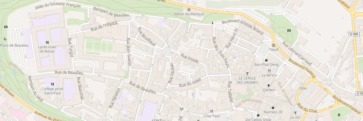 Plan du 23 Rue Froide à Angoulême