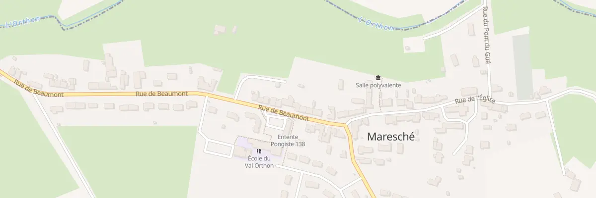 Plan du 9 Rue de Beaumont à Maresché