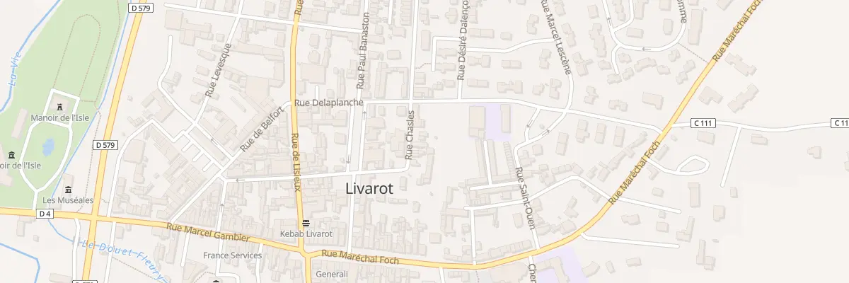 Plan du 12 Rue Chasles à Livarot-Pays-d’Auge
