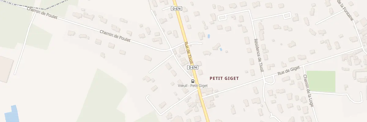 Plan du 42 Rue de Tivoli à Vœuil-et-Giget