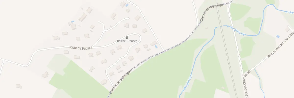 Plan du 18 Rte de Peusec à Balzac