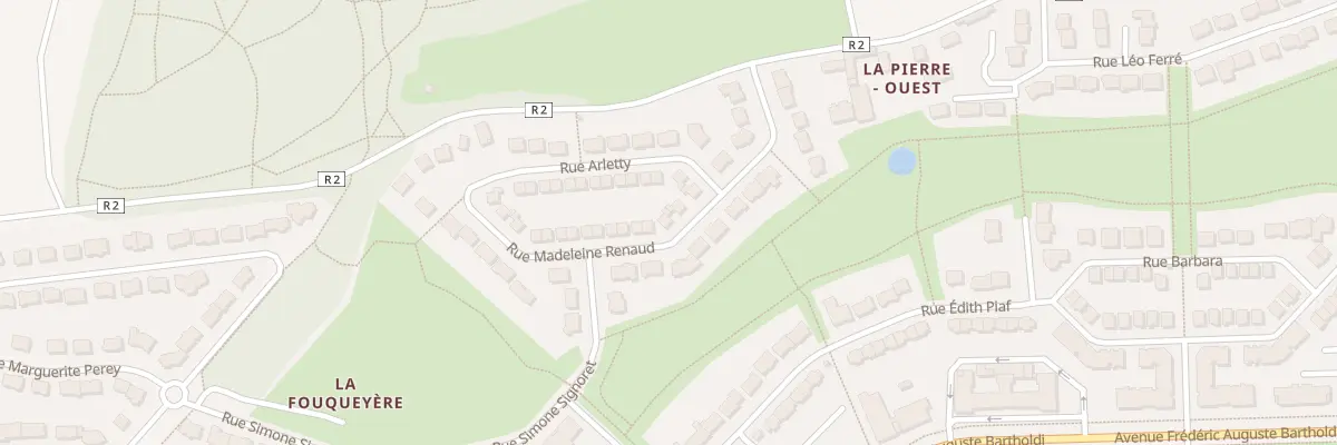 Plan du 14 Rue Madeleine Renaud au Mans
