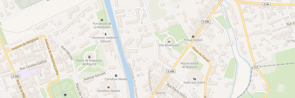 Plan du 1 Rue Jean-Pierre Pécondom à Bagnères-de-Bigorre