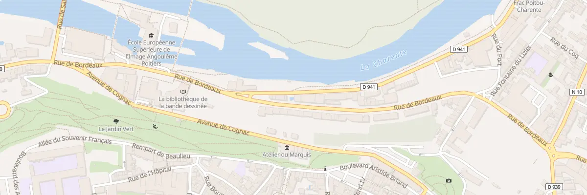 Plan du 92 Rue de Bordeaux à Angoulême
