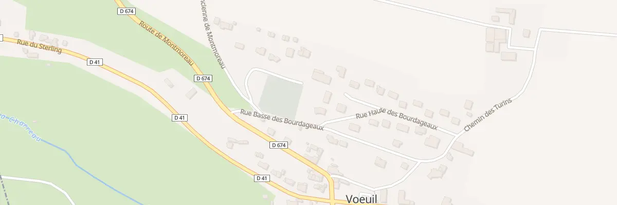 Plan du 5 Rue Haute des Bourdageaux à Vœuil-et-Giget