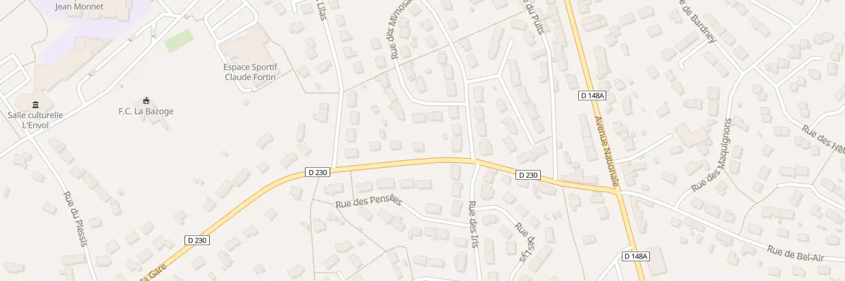 Plan du 6 Rue de la Gare à La Bazoge
