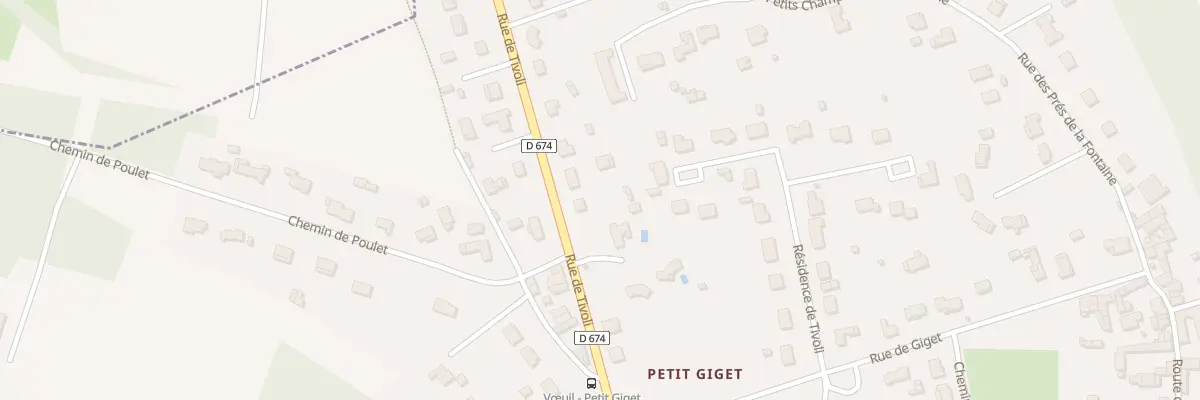 Plan du 27 Rue de Tivoli à Vœuil-et-Giget