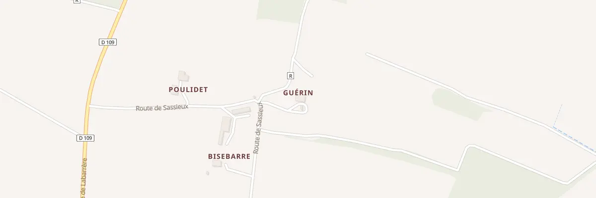 Plan du 303 Che de Sassieux à Sainte-Maure-de-Peyriac