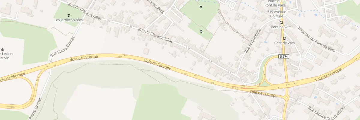 Plan du 151 Rue de Clérac à Sillac à Angoulême