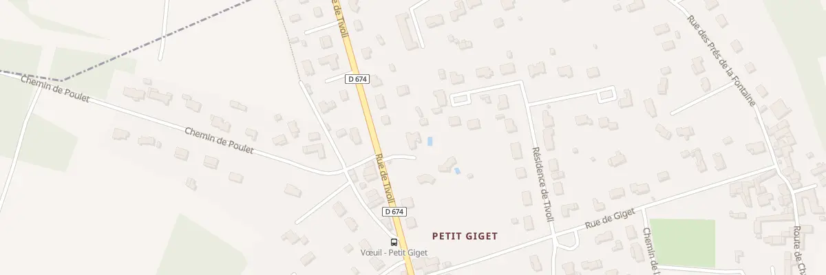 Plan du 25 Rue de Tivoli à Vœuil-et-Giget