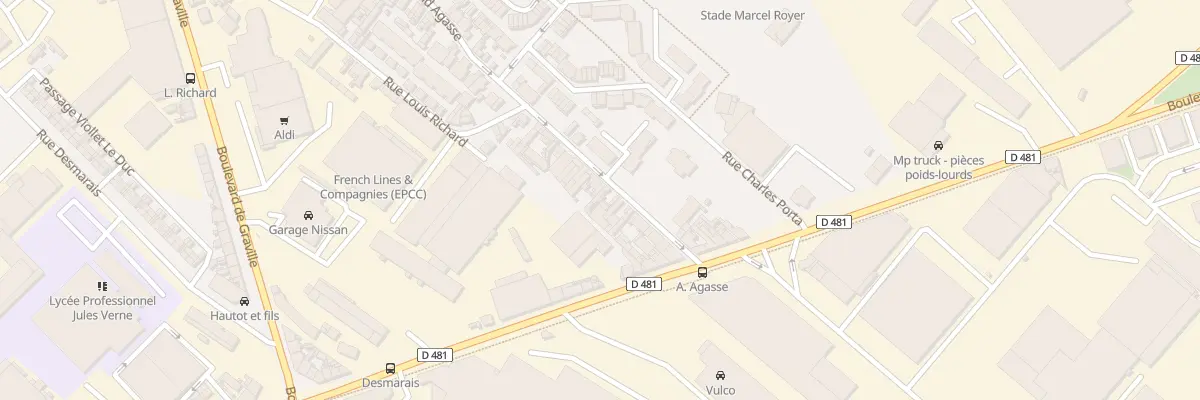 Plan du 13B Rue Amand Agasse au Havre