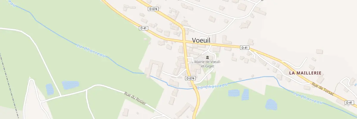 Plan du 23 Rue de Montmoreau à Vœuil-et-Giget